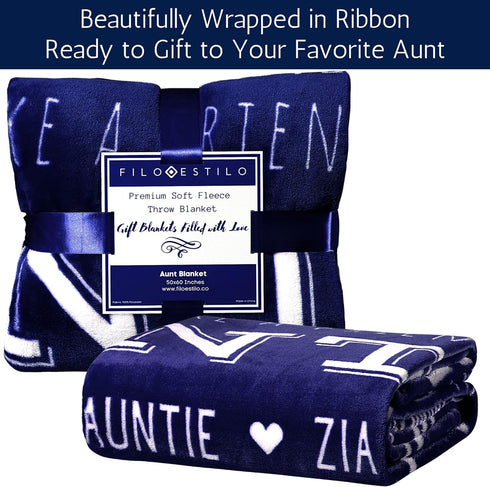 Best Aunt Ever Blanket Gift of Love  Appreciation